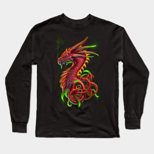 Poison Dragon Alt red Long Sleeve T-Shirt